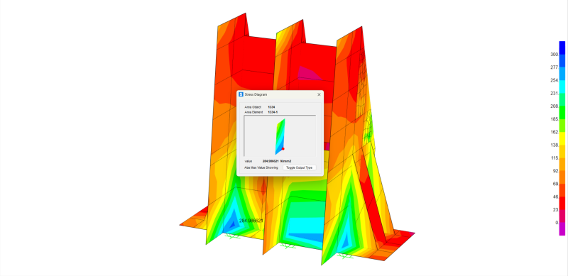 Mô phỏng phân bố ứng suất và chuyển vị kết cấu Loading Beam Bracket trong quá trình thẩm tra chịu lực