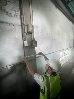 Đo tiết diện cấu kiện trong công tác kiểm định chất lượng công trình.