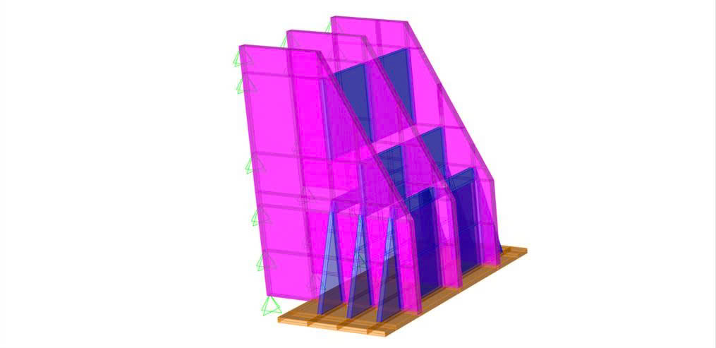 Mô hình phân tích kết cấu Loading Beam và Bracket chịu lực bằng phần mềm tính toán kết cấu