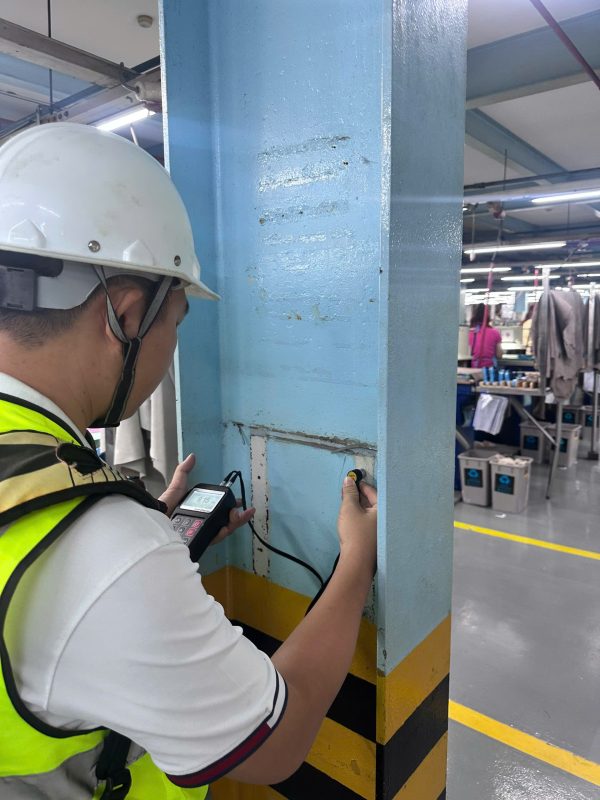 Đánh giá khả năng chịu lực cột nhà xưởng phục vụ chứng nhận an toàn kết cấu