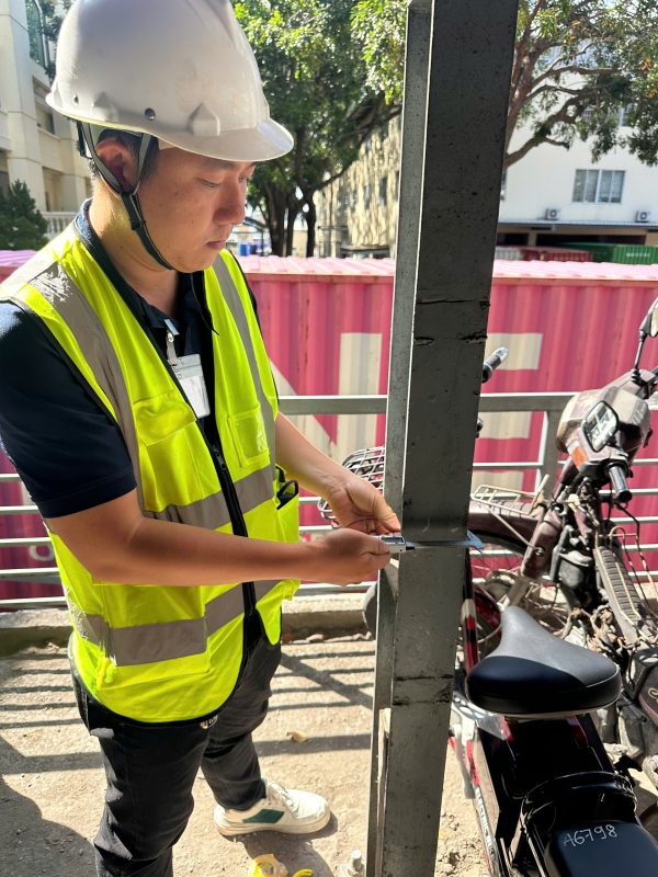 Hình ảnh khảo sát, đo kiểm kết cấu chịu lực nhà xưởng theo quy định kỹ thuật