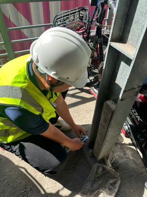 Kỹ sư kiểm định đo kiểm kết cấu thép cột nhà xưởng