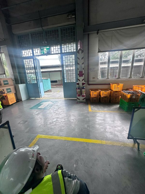 Khảo sát hiện trạng khu vực sản xuất trong nhà xưởng