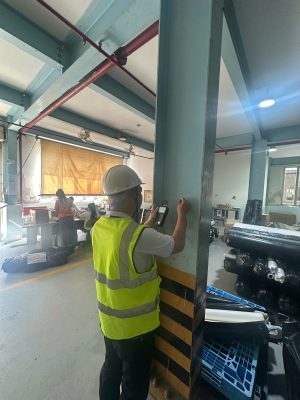 Kiểm định hiện trạng cột nhà xưởng phục vụ audit nhà máy