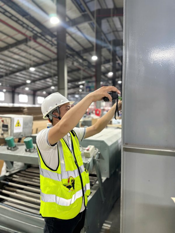 đo tiết diện cột thép kết cấu nhà xưởng công nghiệp