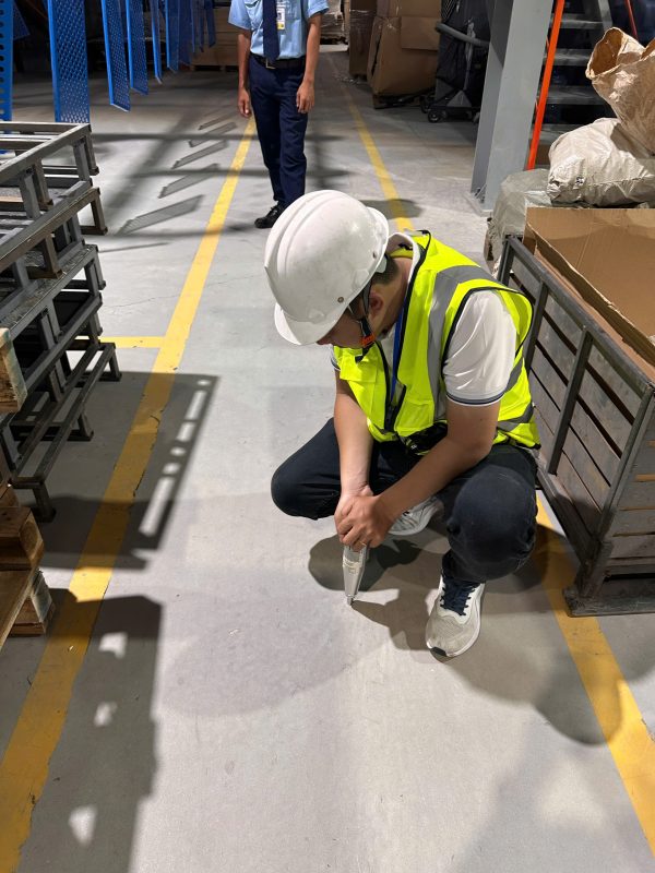 kiểm tra bê tông nền nhà xưởng công nghiệp