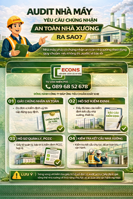 Audit nhà máy yêu cầu chứng nhận an toàn nhà xưởng như thế nào – kiểm định ECONS