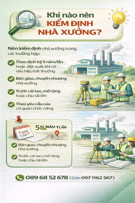 Kiểm định nhà xưởng có bắt buộc không theo quy định pháp luật và khi nào doanh nghiệp cần thực hiện kiểm định