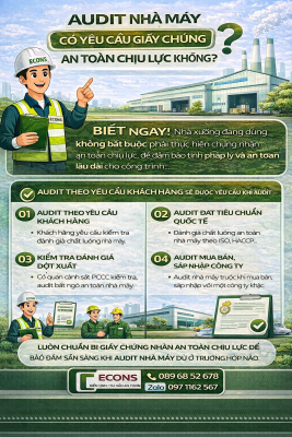 Audit nhà máy có yêu cầu giấy chứng nhận an toàn chịu lực không – kiểm định ECONS