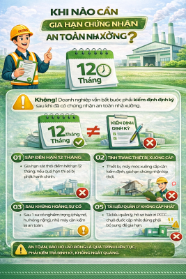 Khi nào cần gia hạn chứng nhận an toàn nhà xưởng – kiểm định định kỳ ECONS