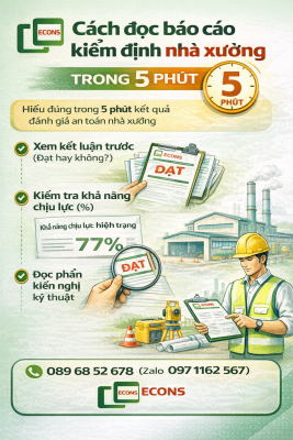 cách đọc báo cáo kiểm định nhà xưởng nhanh trong 5 phút hiểu đúng kết quả đánh giá an toàn kết cấu công trình